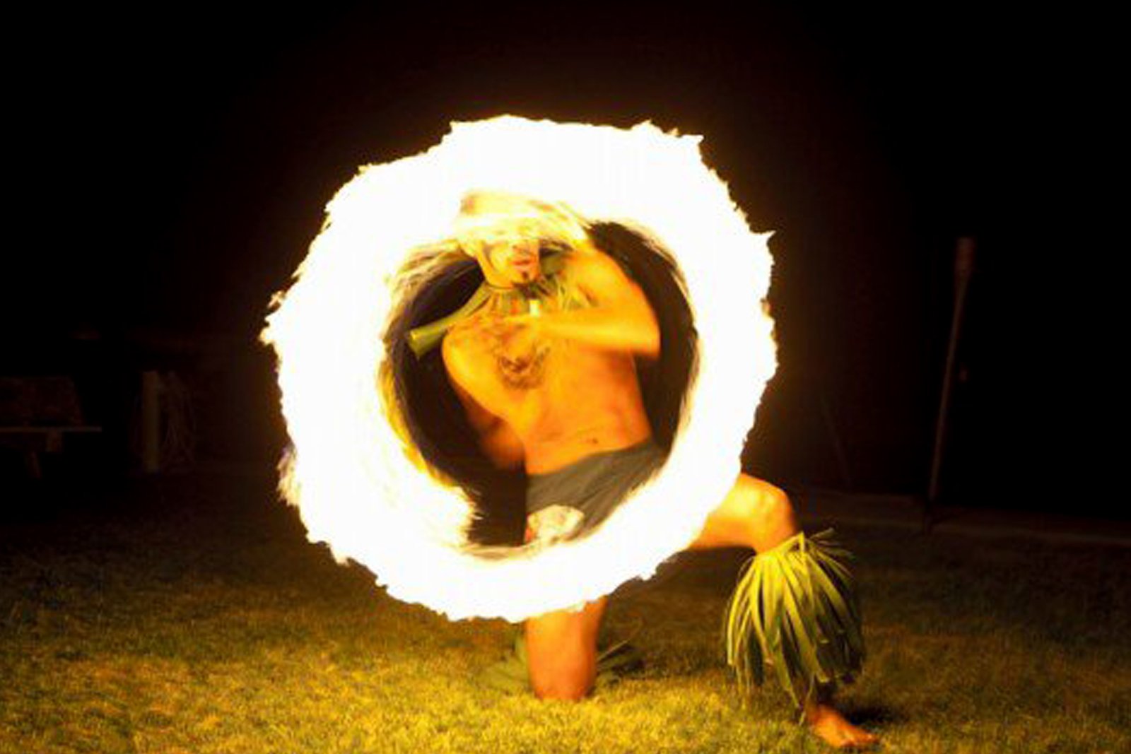 maori warrior fire dancer